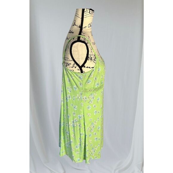 Vintage Victoria's Secret Angels Women's Large Green Slip Dress Mini Sleeveless - Picture 3 of 10